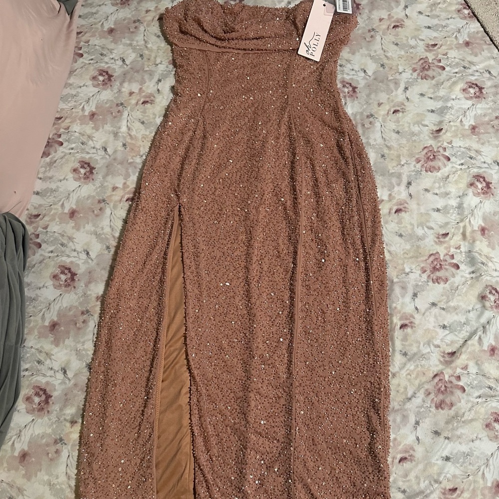 New Oh Polly Elegant Sequin Evening Dress